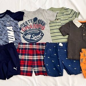 Puma Kids Matching Set - Navy and White